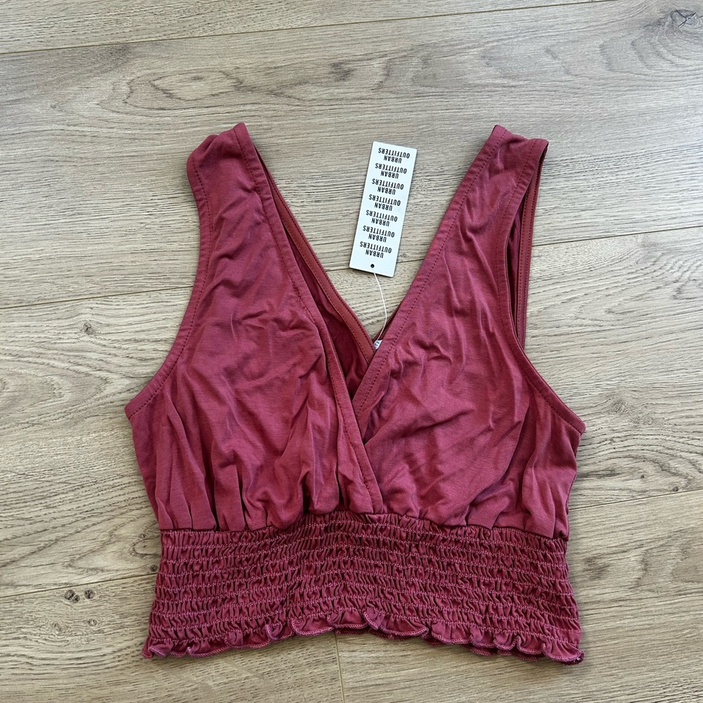 Urban Outfitters Maroon Crop Top
